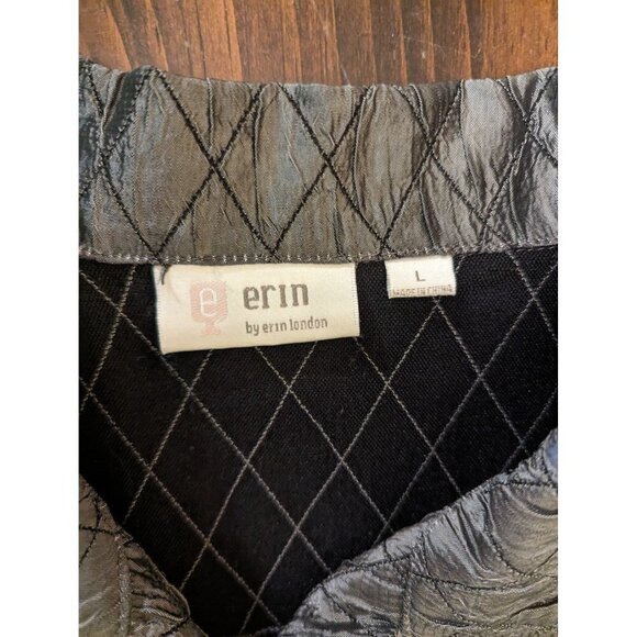 Erin by Erin London lightweight silver gunmetal jacket, size Large - Picture 8 of 9